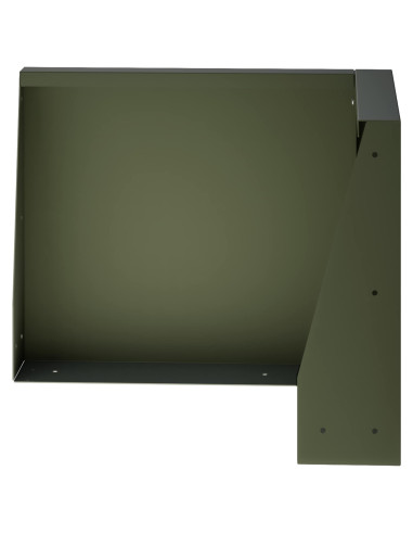 Muro di contenimento 2 pz 50 x 50 x 30 cm Acciaio Verde Oliva