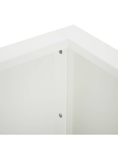 Muro di contenimento 50 x 50 x 40 cm Acciaio Bianco