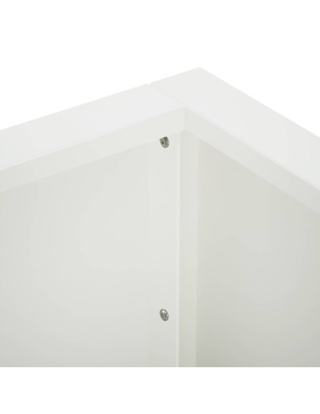 Muro di contenimento 50 x 50 x 40 cm Acciaio Bianco