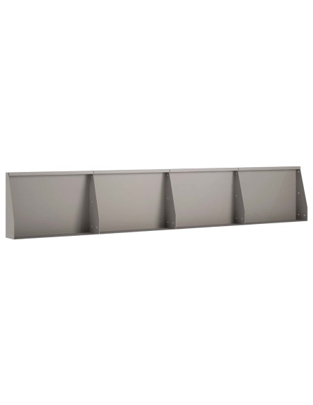 Muro di contenimento 4 pz 60 x 12 x 40 cm Acciaio Corten