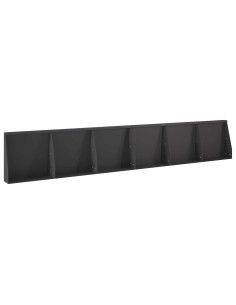 Muro di contenimento 6 pz 40 x 12 x 30 cm Acciaio Nero 2