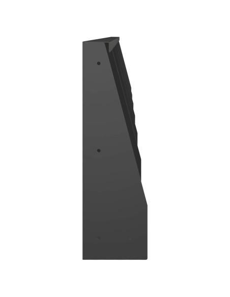 Muro di contenimento 6 pz 40 x 12 x 30 cm Acciaio Nero