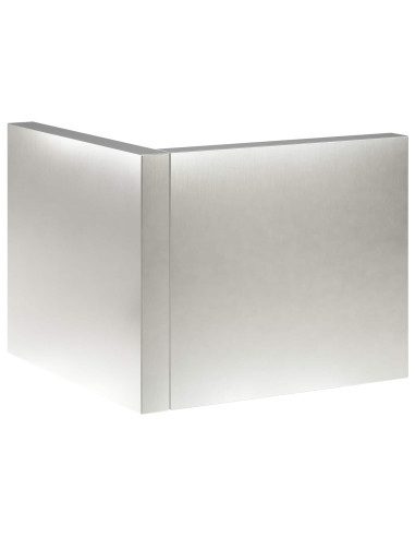 Muro di contenimento 50 x 50 x 40 cm Acciaio Inox Argento