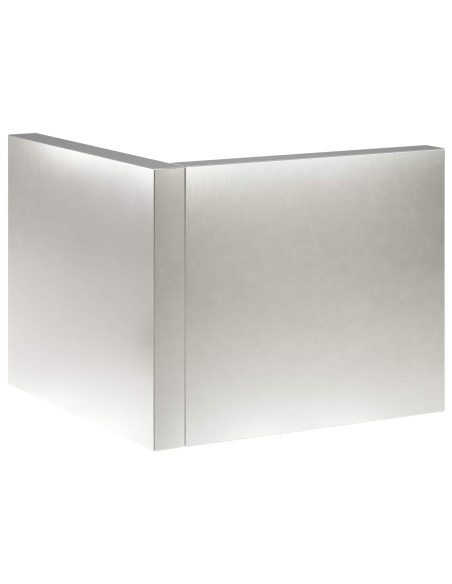Muro di contenimento 50 x 50 x 40 cm Acciaio Inox Argento