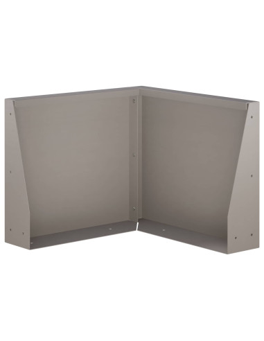 Muro di contenimento 2 pz 50 x 50 x 40 cm Acciaio Corten