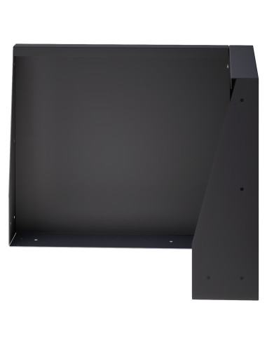 Muro di contenimento 2 pz 50 x 50 x 40 cm Acciaio Nero