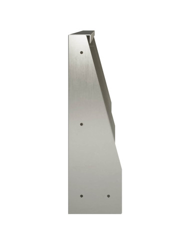Muro di contenimento 2 pz 40 x 12 x 40 cm Acciaio Inox Argento