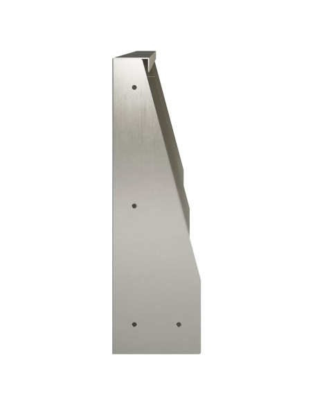 Muro di contenimento 2 pz 40 x 12 x 40 cm Acciaio Inox Argento