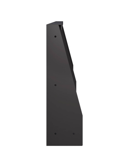 Muro di contenimento 4 pz 60 x 12 x 40 cm Acciaio Nero