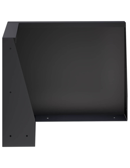 Muro di contenimento 50 x 50 x 30 cm Acciaio Nero