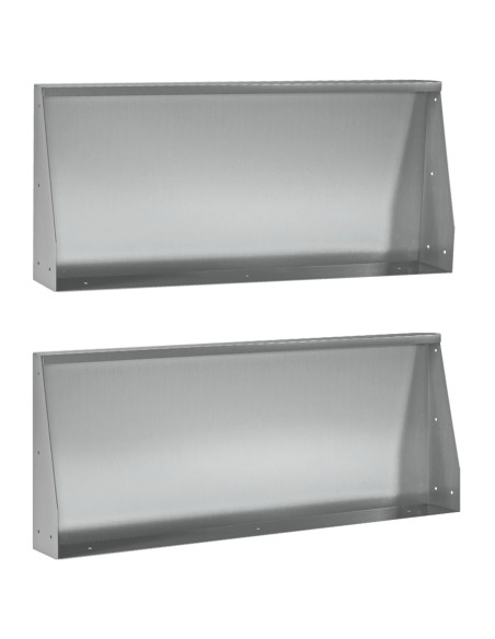 Muro di contenimento 2 pz 100 x 12 x 40 cm Acciaio zincato