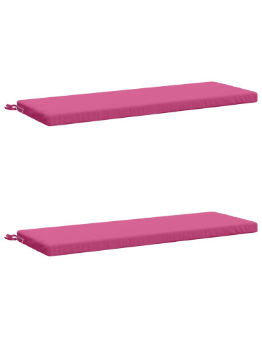 Cuscini per Panchina a 2 Pezzi SOEST 2 pz 100% Poliestere Rosa