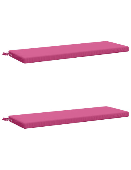 Cuscini per Panchina a 2 Pezzi SOEST 2 pz 100% Poliestere Rosa