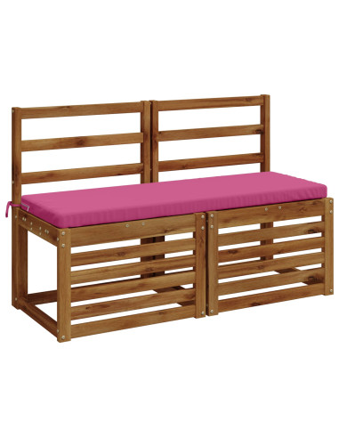 Cuscini per Panchina a 2 Pezzi SOEST 2 pz 100% Poliestere Rosa