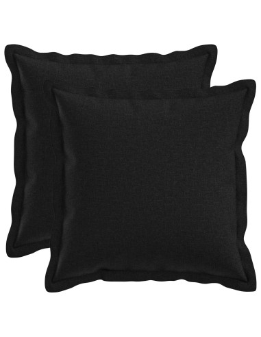 Federa 2 pcs HOUTEN Nero 40 x 40 cm Lino
