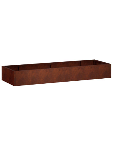 Muro di contenimento 8 pz 300 x 100 x 50 cm Acciaio Corten