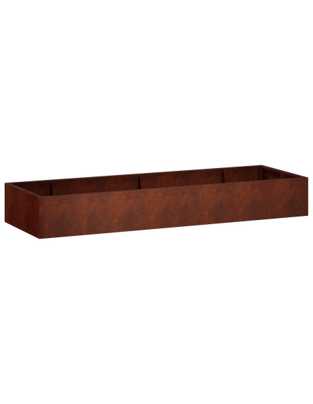 Muro di contenimento 8 pz 300 x 100 x 50 cm Acciaio Corten