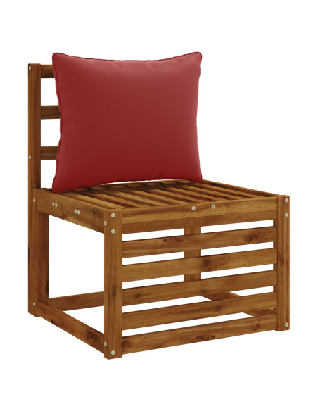 Cuscino per Schiena a 1 Pezzo PUTTEN 100% Poliestere Rosso Vino