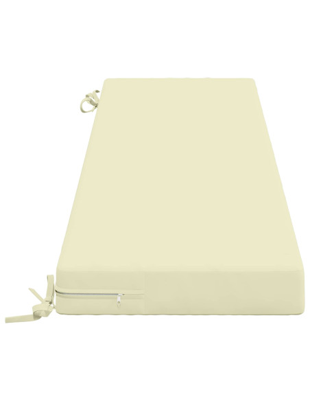 Cuscini per Panchina a 2 Pezzi SOEST 2 pz 100% Poliestere Crema