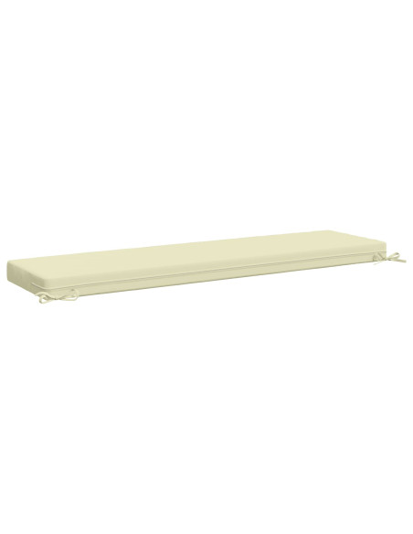 Cuscini per Panchina a 2 Pezzi SOEST 2 pz 100% Poliestere Crema