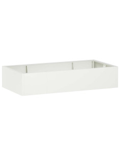 Muro di contenimento 6 pz 200 x 100 x 40 cm Acciaio Bianco