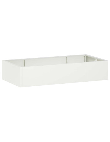 Muro di contenimento 6 pz 200 x 100 x 40 cm Acciaio Bianco