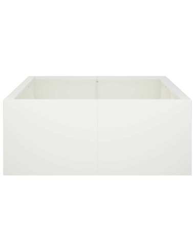 Muro di contenimento 6 pz 200 x 100 x 40 cm Acciaio Bianco