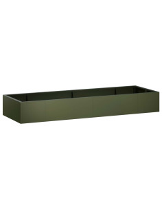 Muro di contenimento 8 pz 300 x 100 x 50 cm Acciaio Verde Oliva