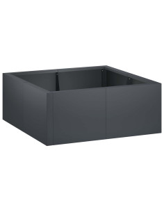 Muro di contenimento 4 pz 100 x 100 x 30 cm Acciaio Antracite