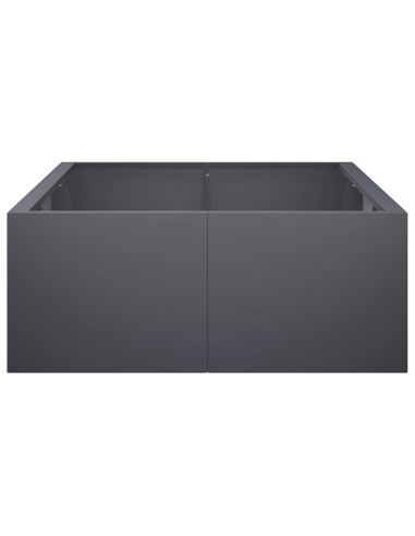 Muro di contenimento 6 pz 200 x 100 x 50 cm Acciaio Antracite
