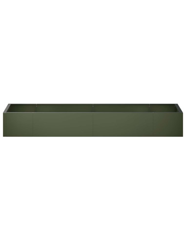 Muro di contenimento 8 pz 300 x 100 x 50 cm Acciaio Verde Oliva