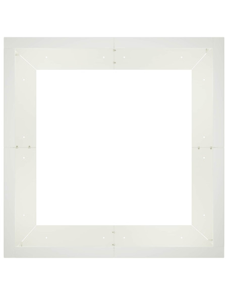 Muro di contenimento 4 pz 100 x 100 x 30 cm Acciaio Bianco
