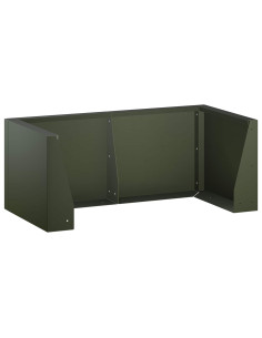 Muro di contenimento 6 pz 200 x 100 x 40 cm Acciaio Verde Oliva 2