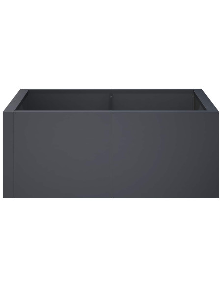 Muro di contenimento 4 pz 100 x 100 x 50 cm Acciaio Antracite
