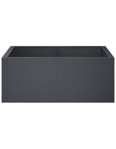 Muro di contenimento 4 pz 100 x 100 x 30 cm Acciaio Antracite
