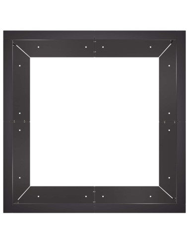 Muro di contenimento 4 pz 100 x 100 x 30 cm Acciaio Nero