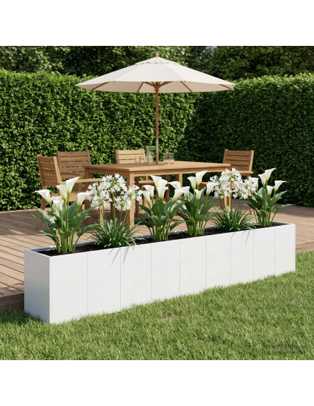 Vaso da giardino Bianco 360 x 40 x 60 cm
