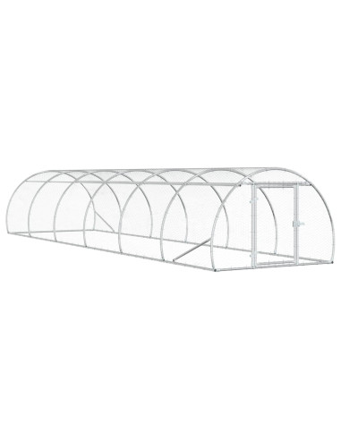 Pollaio Argento 600 x 150 x 100 cm Acciaio zincato