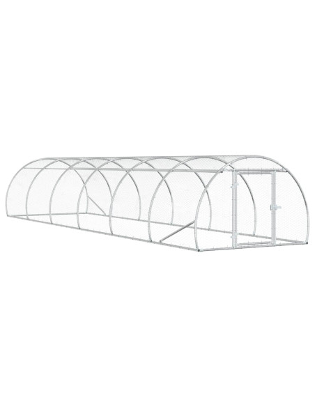 Pollaio Argento 600 x 150 x 100 cm Acciaio zincato