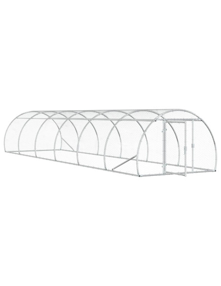 Pollaio Argento 600 x 150 x 100 cm Acciaio zincato