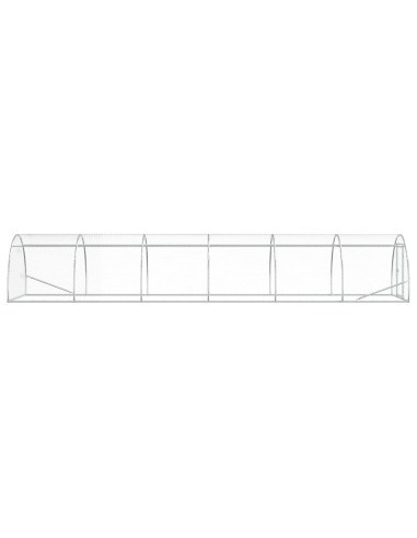 Pollaio Argento 600 x 150 x 100 cm Acciaio zincato