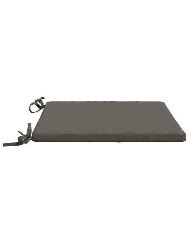 Cuscini per Sedia in 4 Pezzi SOEST 4 pz 100% Poliestere Grigio