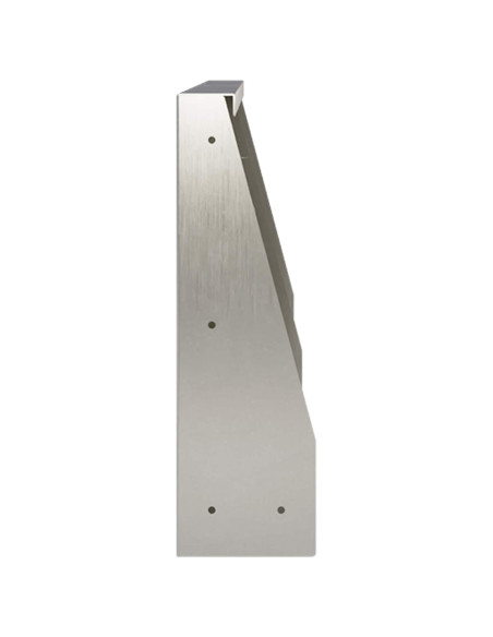 Muro di contenimento 6 pz 60 x 12 x 40 cm Acciaio Inox Argento
