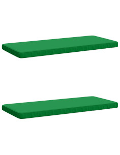 Cuscini per Panchina a 2 Pezzi VUGHT 2 pz 100% Poliestere Verde