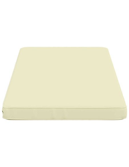 Cuscini per Panchina a 2 Pezzi VUGHT 2 pz 100% Poliestere Crema