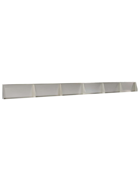 Muro di contenimento 6 pz 100 x 12 x 40 cm Acciaio Inox Argento
