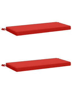 Cuscini per Panchina a 2 Pezzi SOEST 2 pz 100% Poliestere Rosso