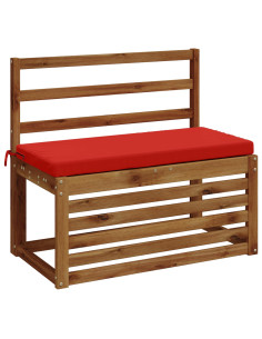 Cuscini per Panchina a 2 Pezzi SOEST 2 pz 100% Poliestere Rosso 2