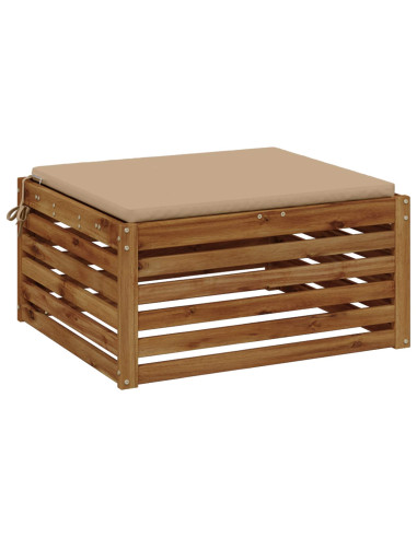 Cuscino per Sedia in Unico Pezzo SOEST 100% Poliestere Sabbia