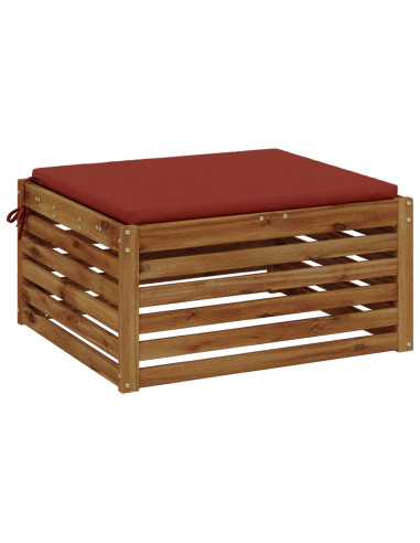 Cuscino per Sedia in Unico Pezzo SOEST 100% Poliestere Rosso